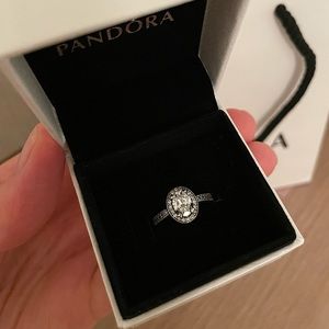 Pandora Jewelry Vintage Elegance Sterling Silver Ring | Like New | Size 4.5 |